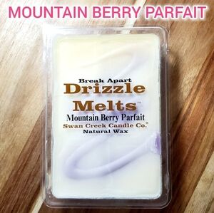 MOUNTAIN BERRY PARFAIT by SWAN CREEK CANDLE CO Drizzle Melts Natural Wax 5.25 oz